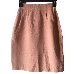 Talbots petites light pink pencil skirt size 4 pure silk